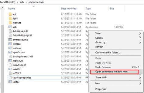 Toradh íomhá ar Download SDK Platform Tools for Windows