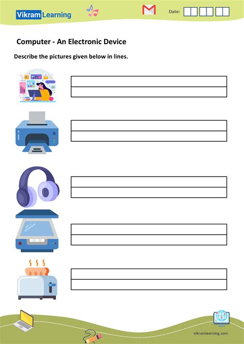 Toradh íomhá ar Computer Input/Output Worksheets