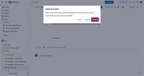 Image result for Delete A Confluence Page