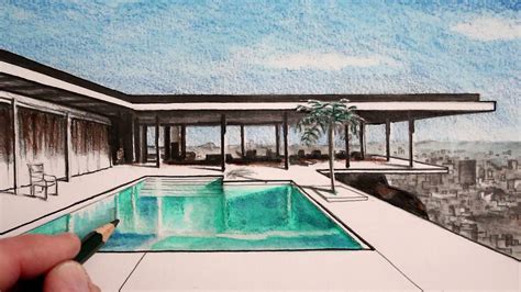 Image result for Perspective Drawing of a House