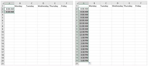 Image result for Make a Schedule Using Excel