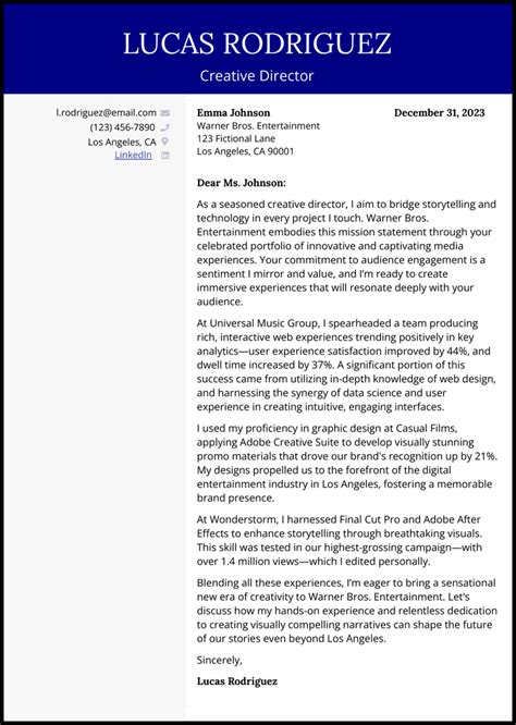 Image result for Director Cover Letter