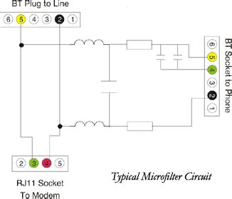 Image result for ADSL Filter Circuit Diagram