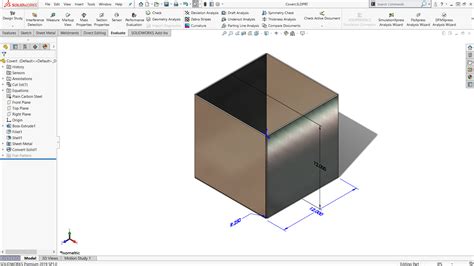 Toradh íomhá ar SolidWorks Convert Part View to Sketch