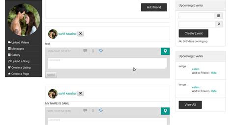 Toradh íomhá ar Social Network Code Laravel