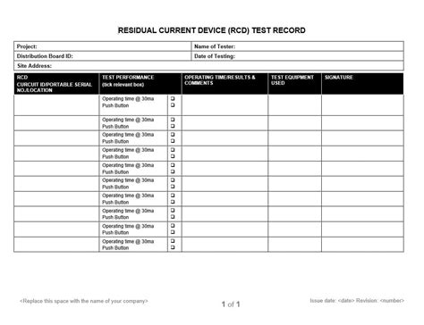 RCD Test Form に対する画像結果