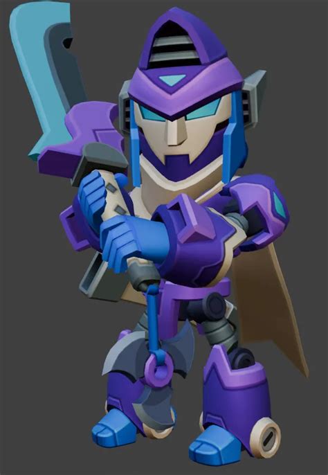 Image result for Mortis Brawl Stars 3D Render