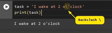 Image result for Escape Backslash Python