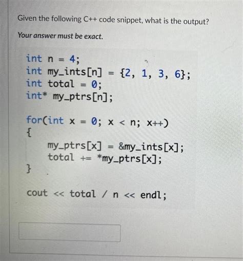 Image result for Code Snippet for C++