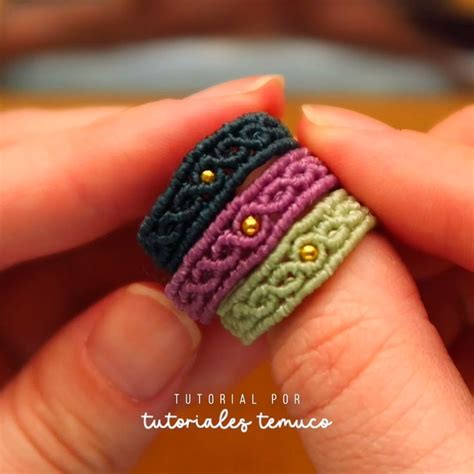 Afbeeldingsresultaten voor Macrame Ring Tutorial
