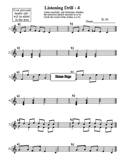 Image result for Ear Training Examples