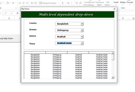 Image result for Excel Dependent Drop Down List Name Manager