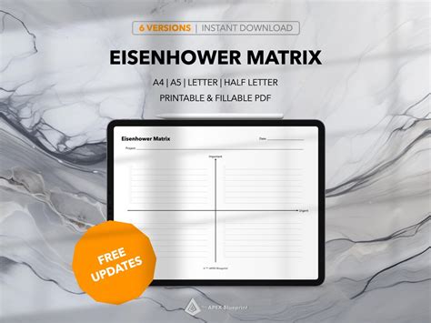 Image result for Printable Eisenhower Matrix Template