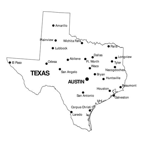 Printable Map Of Texas Cities – Free download and print for you.