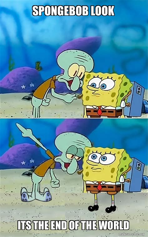 Image result for The End Meme Spongebob