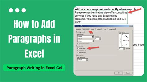 Image result for How to Write Paragraphs in Excel