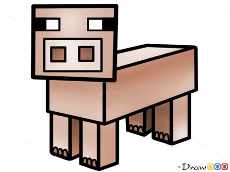 Toradh íomhá ar How to Draw Minecraft Pig