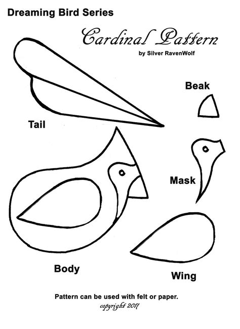Image result for Free Cardinal Bird Pattern