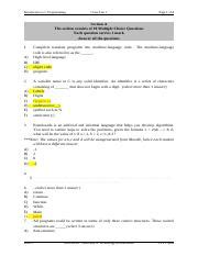 Image result for Intro to Programming C Multiple Choice Test