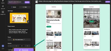 Toradh íomhá ar Generate UI