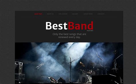13+ Music Band Website Templates Free Download