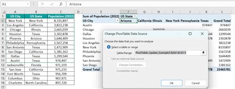Toradh íomhá ar How to Update PivotTable Data