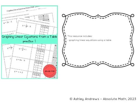 Image result for Graph Linear Equations to Table