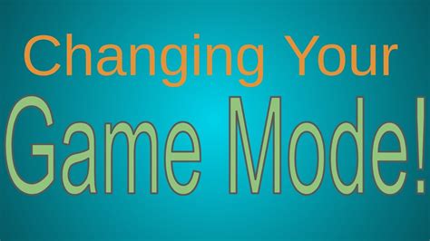 How to Quickly Change Your Game Mode in Java に対する画像結果