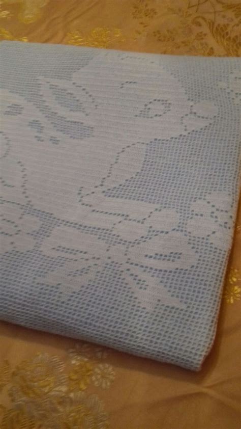 Image result for Filet Crochet Baby Blanket Patterns