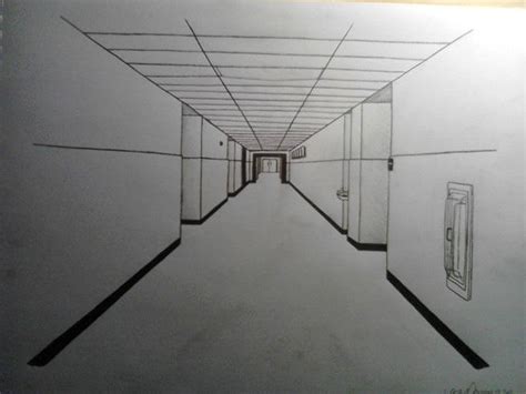 Image result for 2-Point Perspective Hallway
