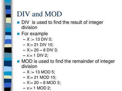 Mod and Div Explained Computer Science に対する画像結果