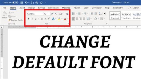 Image result for Change Default Font in Word