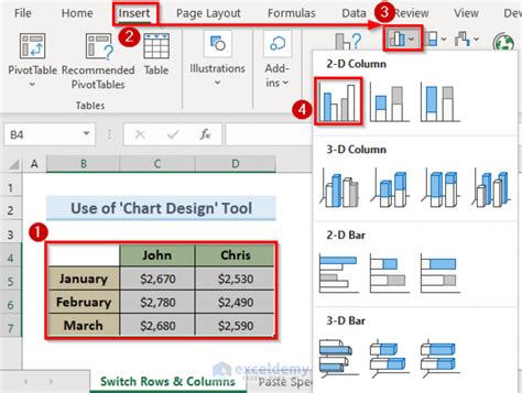 Image result for How to Switch Rows and Columns in Excel