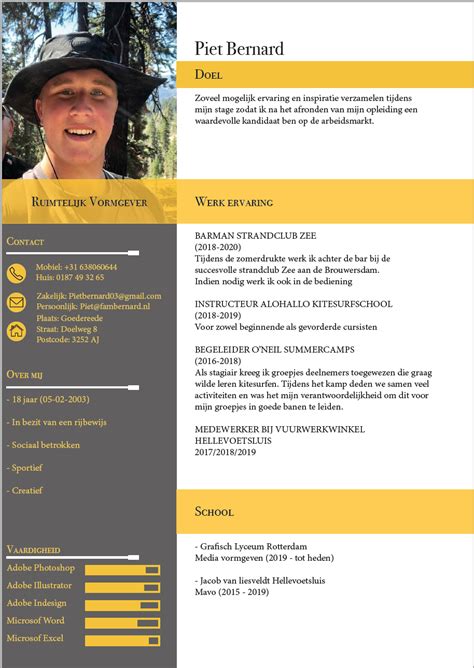 Creatieve CV に対する画像結果