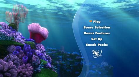 Image result for Finding Nemo 2003 Dvd Menu Walkthrough