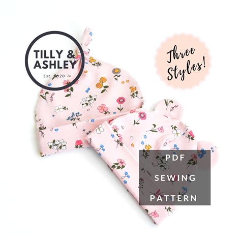 Image result for Free Printable Sewing Patterns Baby Hat