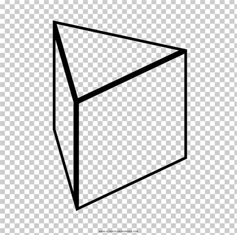 Image result for Triangular Prism Black and White Drawing