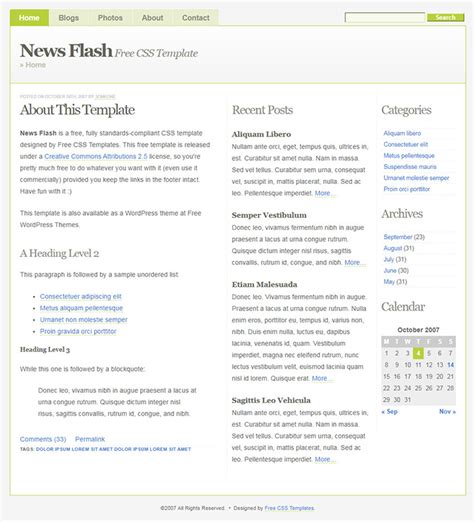 Afbeeldingsresultaten voor Free Flash Website Templates