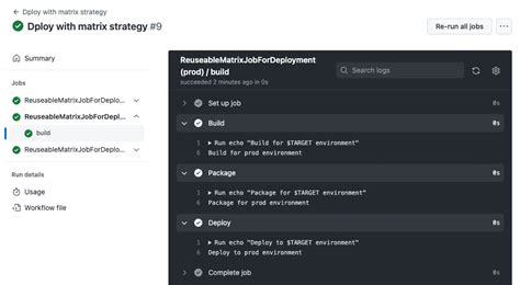 Matrix Strategy GitHub Actions に対する画像結果