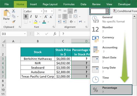 Image result for How to Add Percentage in Excel