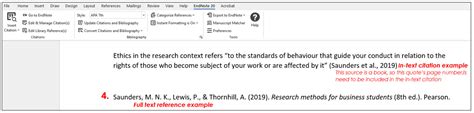 Image result for Endnote In Text Citation