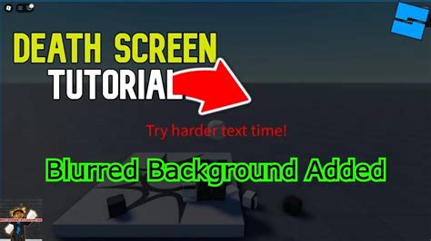 Image result for How to Make a Death Screen Roblox Studios