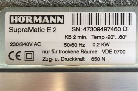 Image result for Hormann SupraMatic E2 Programming