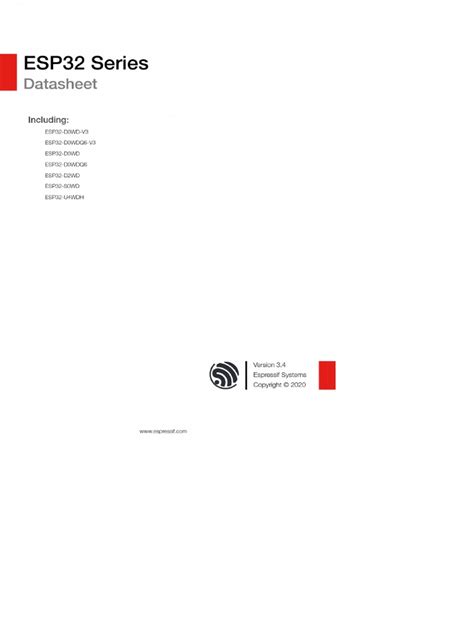 Toradh íomhá ar Esp32 Data Sheet PDF