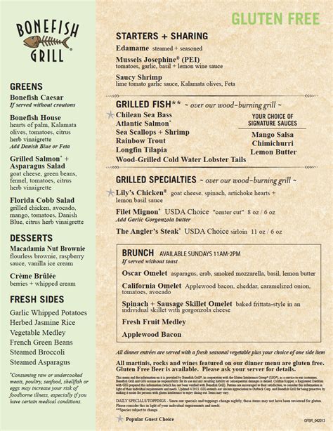 Afbeeldingsresultaten voor Fishbone Grill Menu