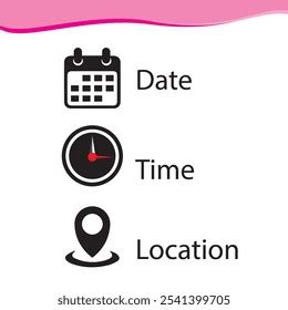 Image result for Date Time Venue Logo