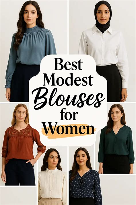 Toradh íomhá ar Modest Blouses