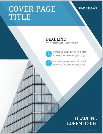 Image result for Report Cover Page Template Word