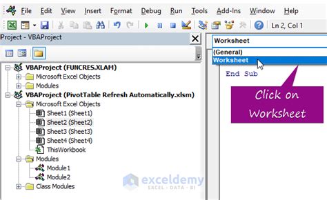 Toradh íomhá ar How to Update PivotTable Data