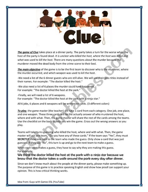 Image result for Clue Themed Murder Mystery Script